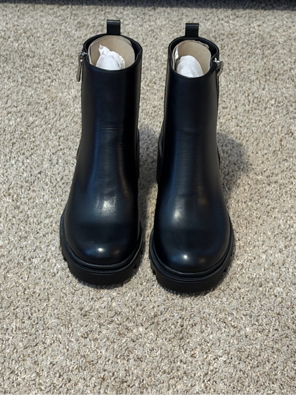 Black Platform Chelsea Boots